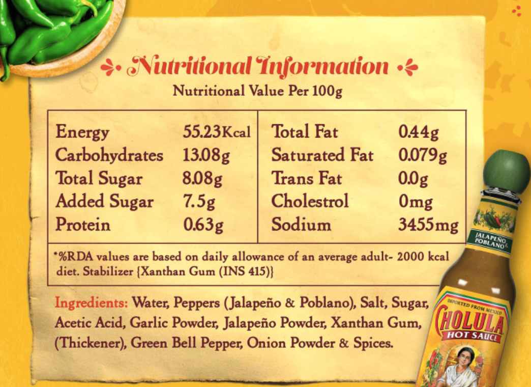 Ingredient & Benefits Highlights Example
